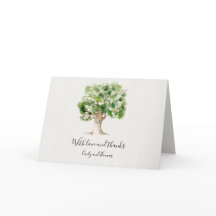 Watercolor Oak Tree Thank You