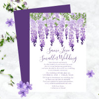 Watercolor Wisteria Mesmo Amor Casamento Menor