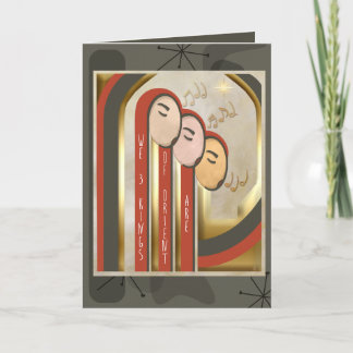 Cartão De Festividades We 3 Kings - Art Deco Christmas Personalized