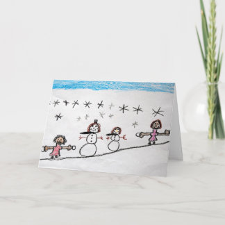 Cartão De Festividades We Love the Snow