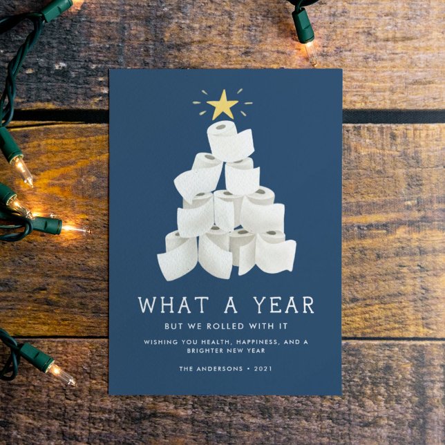 Cartão De Festividades We Rolled With It Funny 2020 (Criador carregado)