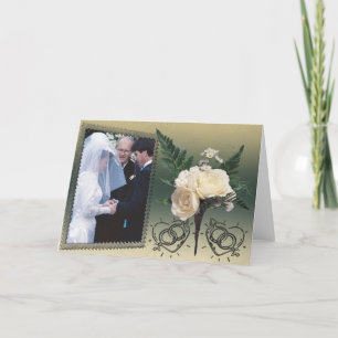 Cartão De Festividades Wedding Photo Card