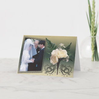 Cartão De Festividades Wedding Photo Card
