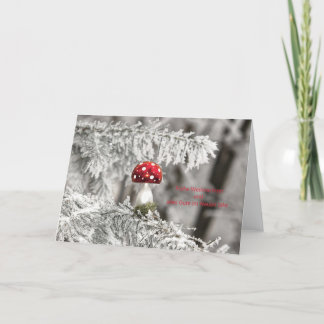 Cartão De Festividades Weihnachtskarte Christbaum Fliegenpilz