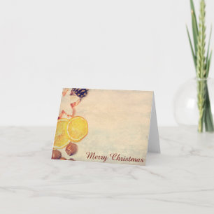 Cartão De Festividades Weihnachtsmotic mit Früchten...