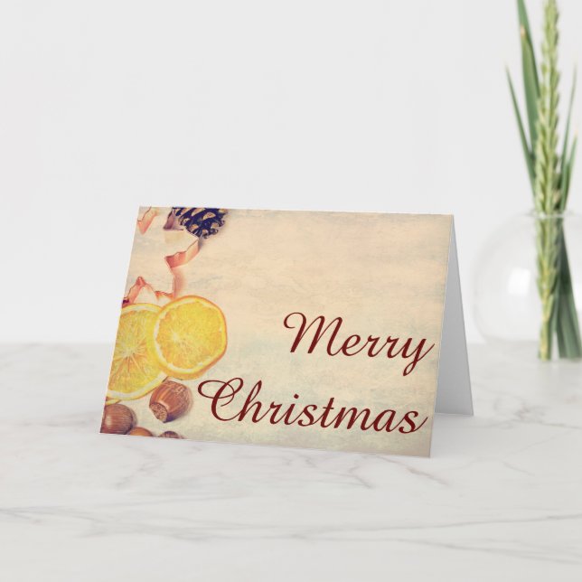 Cartão De Festividades Weihnachtsmotic mit Früchten... (Frente)