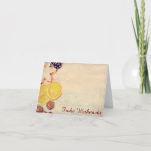 Cartão De Festividades Weihnachtsmotic mit Früchten...