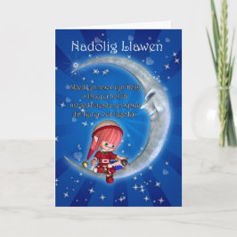 Cartão De Festividades Welsh Christmas Card Nadolig Llawen