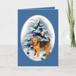 Cartão De Festividades Welsh Terrier Christmas Gifts