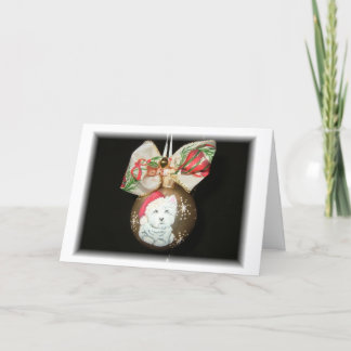 Cartão De Festividades West Highland Terrier Christmas Card