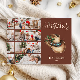 Cartão De Festividades Western Cowboy Hat Natal 8 Foto