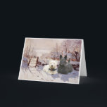 Cartão De Festividades Westie & Scottie Winter Magpie<br><div class="desc">Desfrutando um dia de inverno suave,  este Westie e Scottie estão mantendo companhia com um Magpie! Você tem um Westie e Scottie,  nós temos! Estas designs são criadas do meu trabalho artístico original e estão disponíveis em roupas,  novidade e presentes! Aproveite!</div>