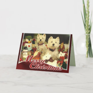 Cartão De Festividades Westie Toyland