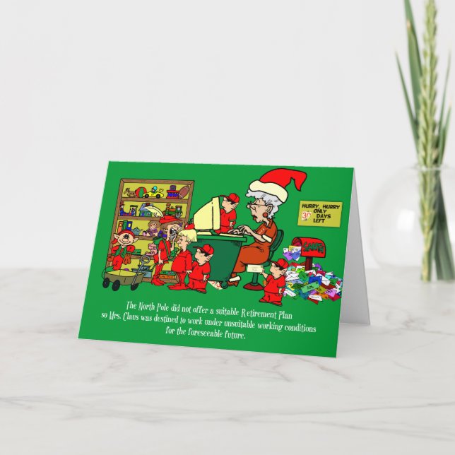 Cartão De Festividades What?! You thought it was elves? (Frente)