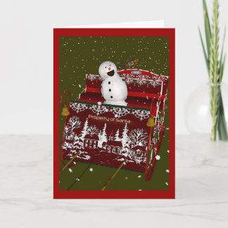 Cartão De Festividades When Good Snowmen Go Bad Christmas Greeting Cards