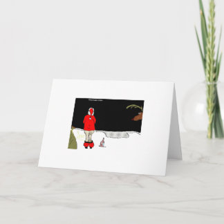 Cartão De Festividades When Santa Drinks ("Snowbank")