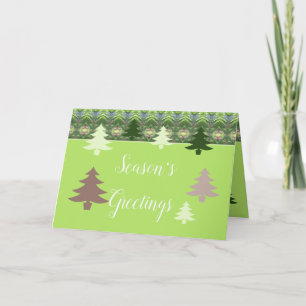 Cartão De Festividades Whimsical Christmas Tree Accented