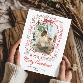 Cartão De Festividades whimsical doodles photo christmas