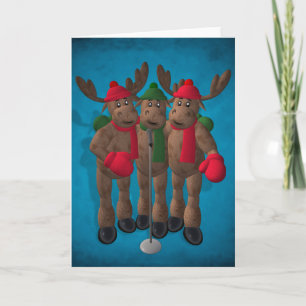 Cartão De Festividades Whimsical Reindeer: The Moose Brothers