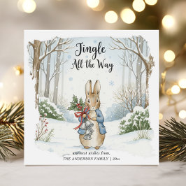 Cartão De Festividades Whimsical Woodland Peter Rabbit