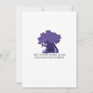 Cartão De Festividades Whimsigoth Ink – Florestas Místicas, Luas & Magia