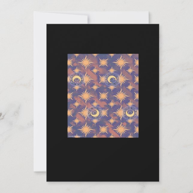 Cartão De Festividades Whimsigoth Wallpaper Classic (Frente)