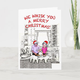 Cartão De Festividades Whisking you Merry Christmas