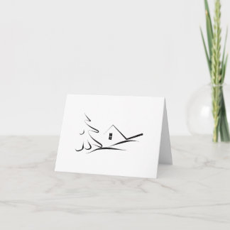 Cartão De Festividades White Christmas Card