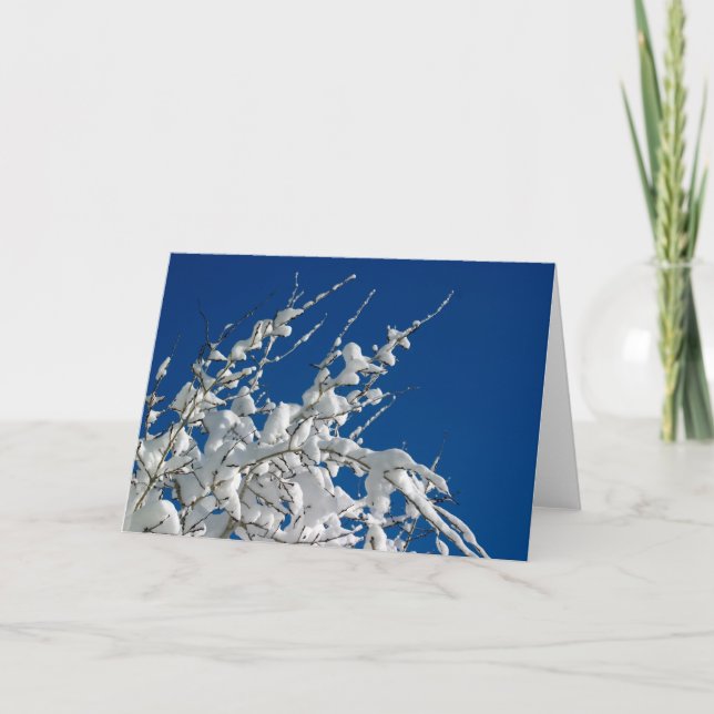 Cartão De Festividades White Christmas II (Frente)