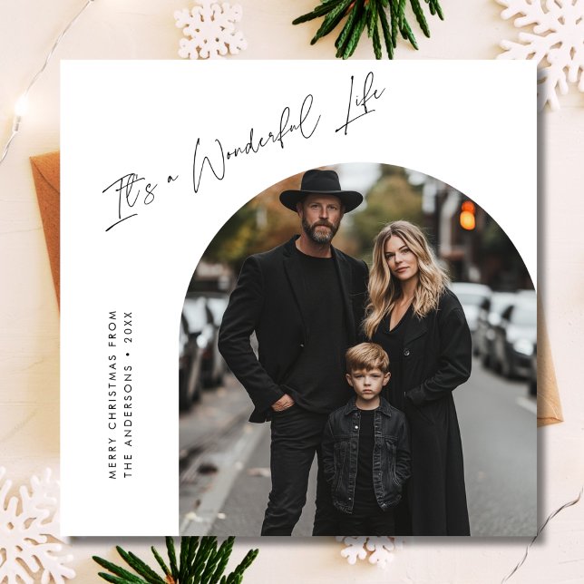 Cartão De Festividades White É uma maravilhosa Foto da Arca de Natal (Criador carregado)