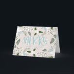 Cartão De Festividades White Holly Botanical Happy Holidays Card<br><div class="desc">Cartão floral elegante com ilustrações holísticas e caligrafia moderna. Este cartão faz parte de um conjunto de feriados - White Holly Botanical Holiday Set. Estão disponíveis carimbos de correspondência,  adesivos e outros itens.</div>