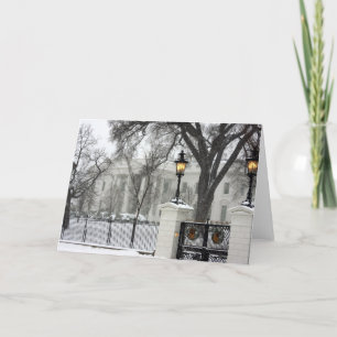 Cartão De Festividades White House Christmas