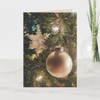 Cartão De Festividades White Ornament Christmas Card