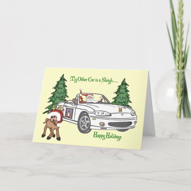 Cartão De Festividades White Santa (Frente)