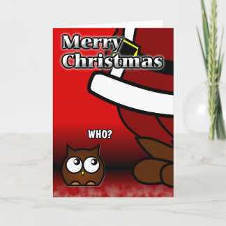 Cartão De Festividades Who? Christmas Card