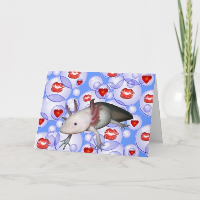 Cartão De Festividades Whole 'Lotl' Love Valentine Card (Frente)