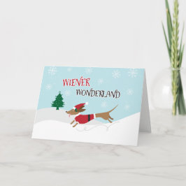 Cartão De Festividades Wiener Wonderland
