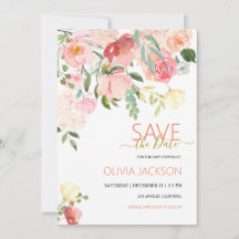 Wildflower Save The Date Card