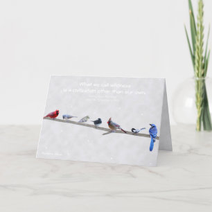 Cartão De Festividades Wildness:a civilization other than our own.Thoreau