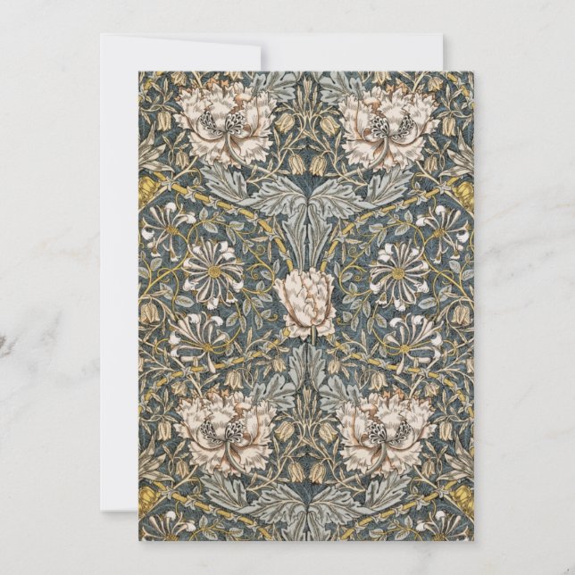 Cartão De Festividades William Morris - a arte de William Morris (Frente)