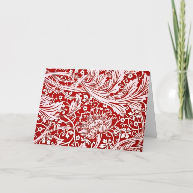 Cartão De Festividades William Morris design, Arcadia (Frente)