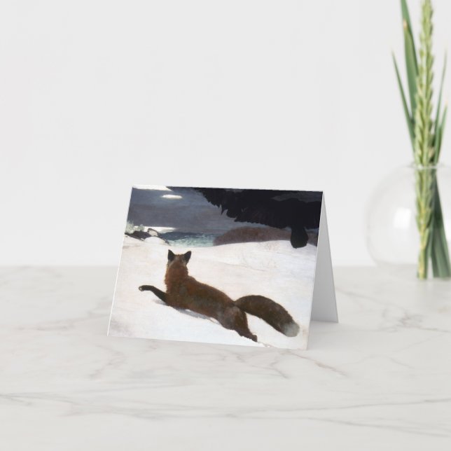 CARTÃO DE FESTIVIDADES WINSLOW HOMER: FOX HUNT, 1893 (Frente)