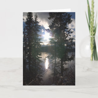 Cartão De Festividades Winter at the Lake