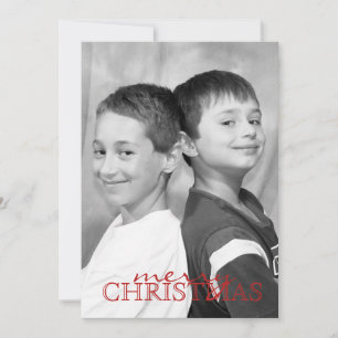 Cartão De Festividades Winter Birch Tree Double Sided Photo Card