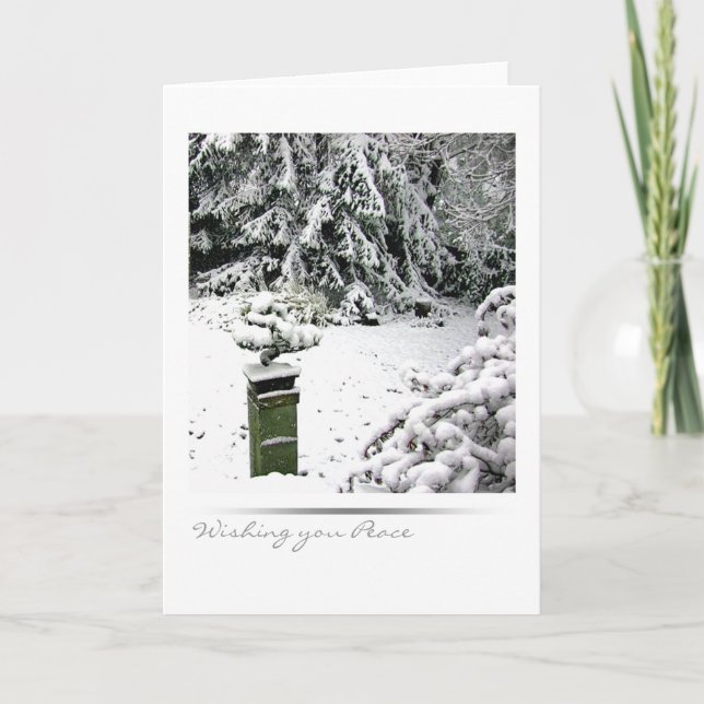 Cartão De Festividades Winter Bonsai (Frente)