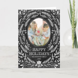 Cartão De Festividades Winter Branches Holiday Photo Card