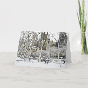 Cartão De Festividades Winter Bryant Park