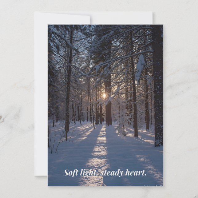 Cartão De Festividades Winter Card (Frente)