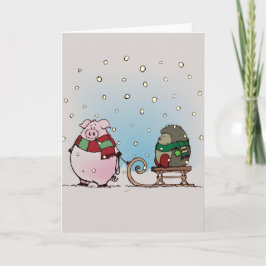Cartão De Festividades Winter fun