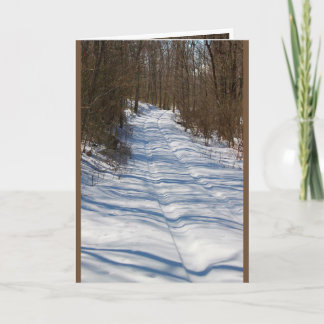 Cartão De Festividades Winter Greeting Card - Smitty's Lane in Winter